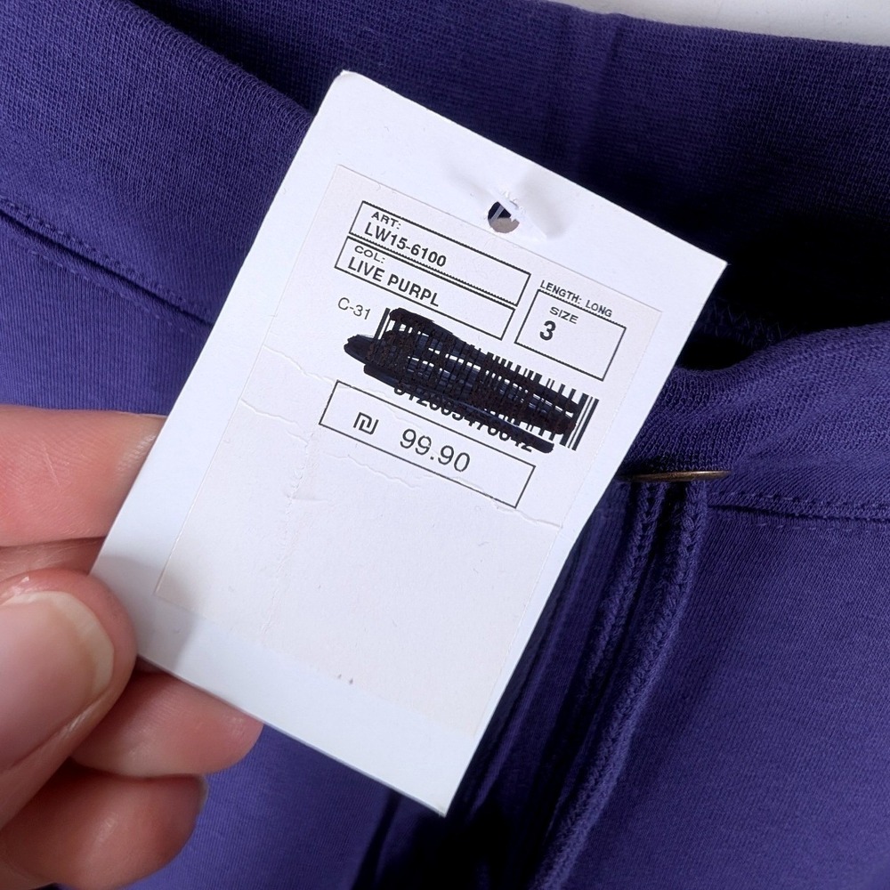 Fox Unisex Live Purple Drawstring Jogger Sweatpants Long Size 3 LW15-6100 NEW - Picture 5 of 8